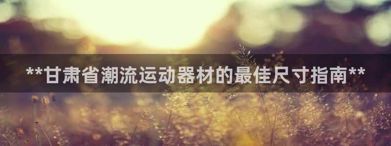 耀世而生什么意思：**甘肃省潮流运动器材的最佳尺寸指