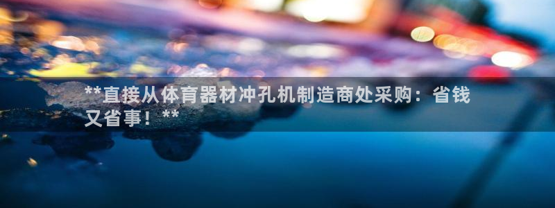 耀世平台注册网址是多少：**直接从体育器材冲孔机制造