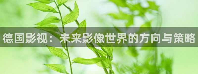 羞羞影院试看：德国影视：未来影像世界的方向与策略